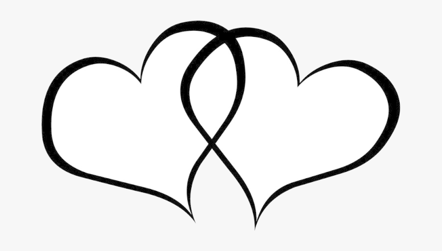 Wedding Clipart For Invitations Free Images Transparent - Transparent Black And White Heart Clip Art, Transparent Clipart