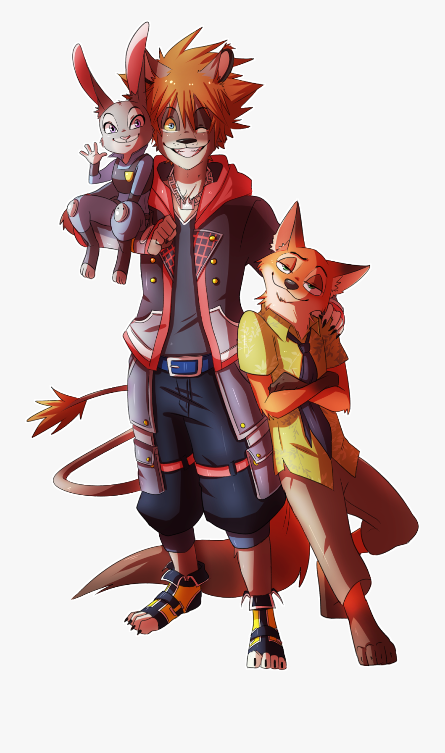 Sora Zootopia - Kingdom Hearts Zootopia Sora, Transparent Clipart