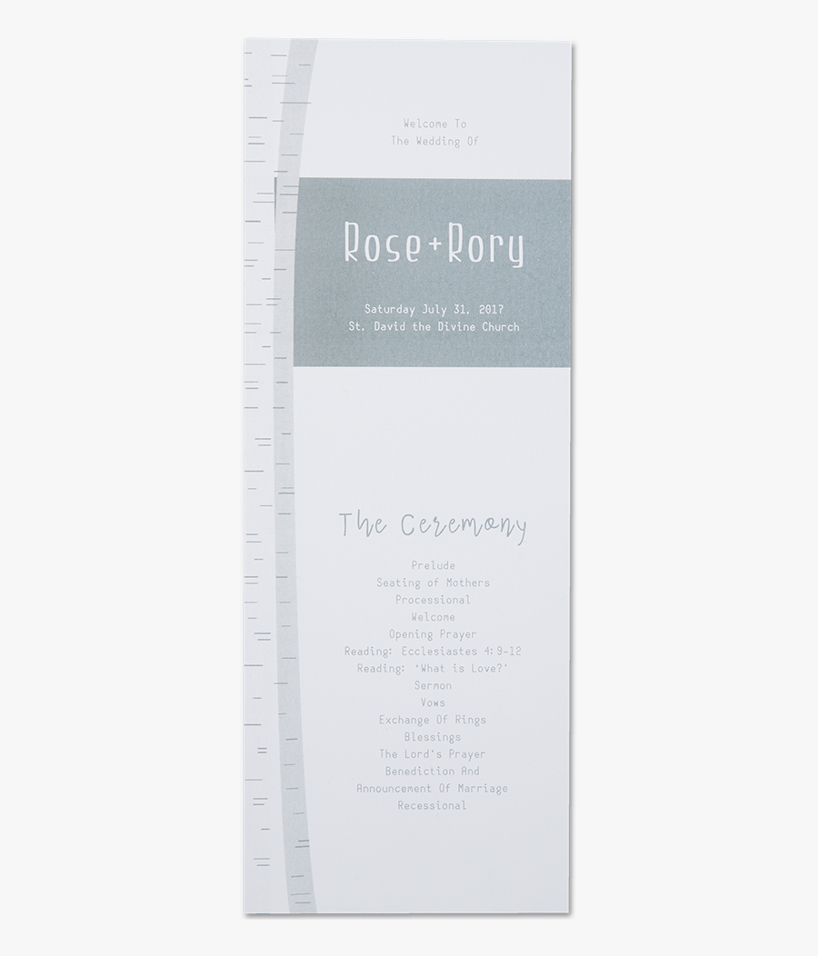 Clip Art Kinkos Wedding Program - Paper, Transparent Clipart