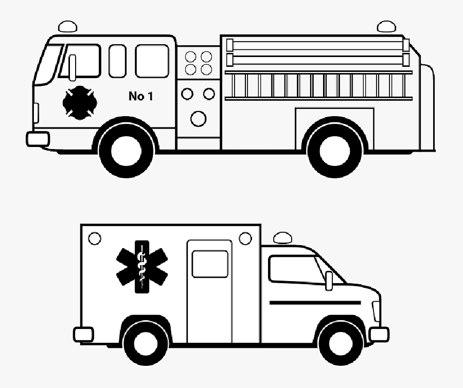 Clip Art Vector Graphics Ambulance Portable Network - Drawing Of An Ambulance, Transparent Clipart