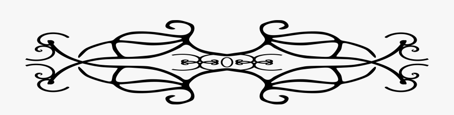 Decorative Footer Clipart - Free Clip Art Art Nouveau Headers, Transparent Clipart