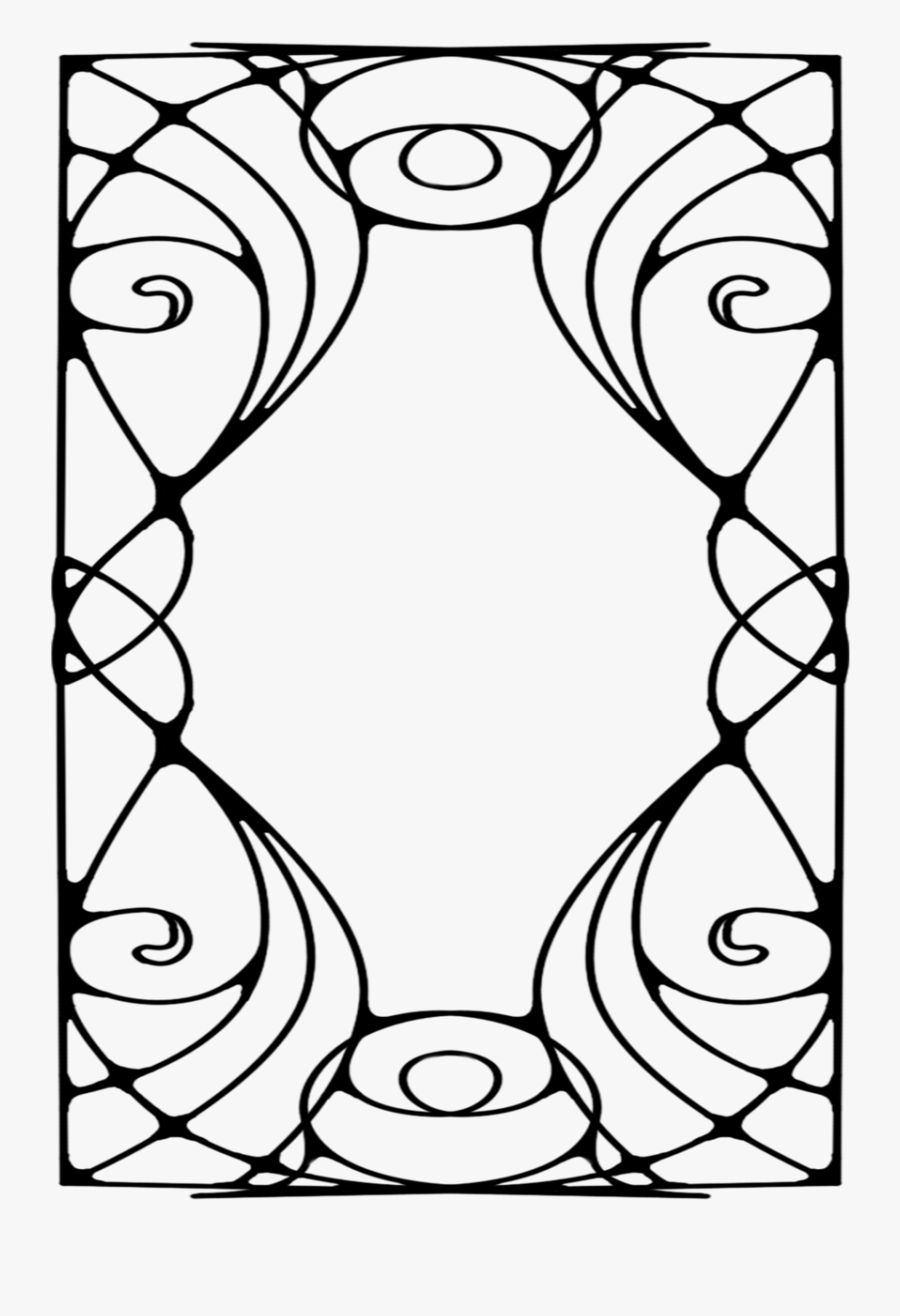 Art Nouveau Borders Clipart , Png Download - Art Nouveau, Transparent Clipart