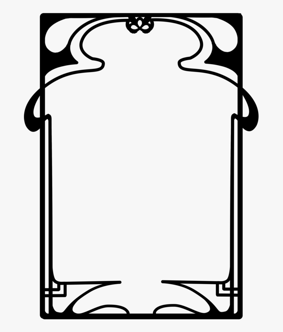 Art Nouveau Frame Png , Png Download - Art Nouveau Border Png, Transparent Clipart