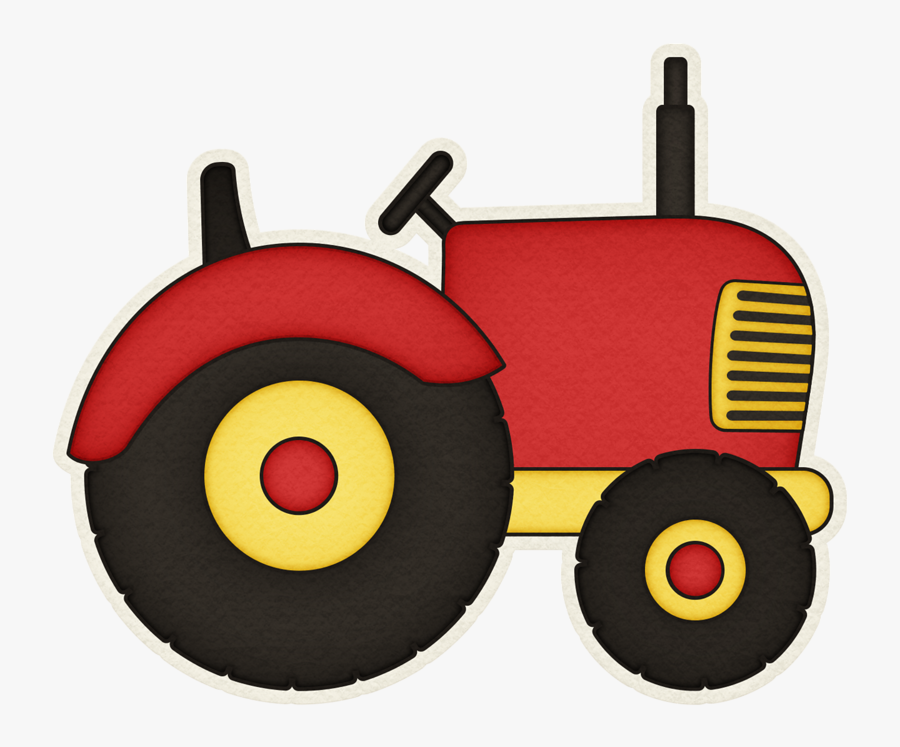 Red Tractor Clipart, Transparent Clipart