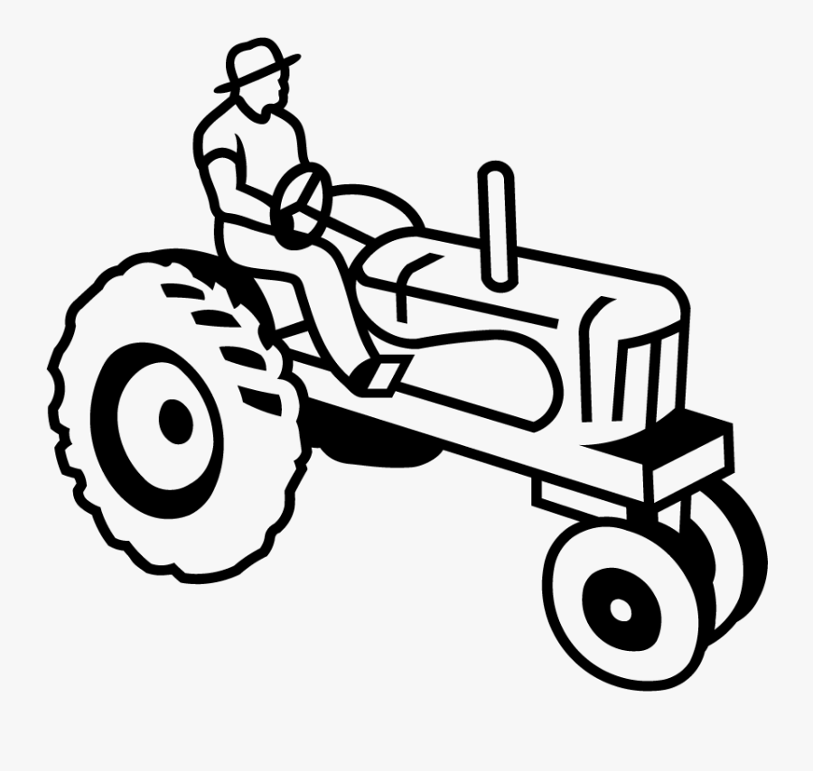 Tractor138 - Line Art, Transparent Clipart
