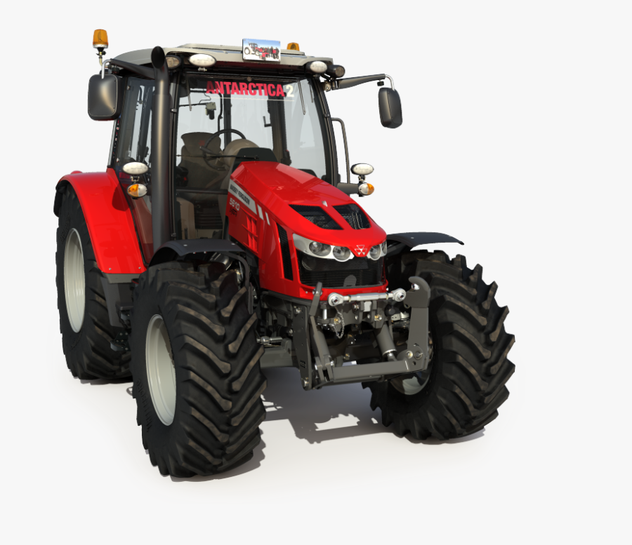 Massey Ferguson Red Tractor, Transparent Clipart