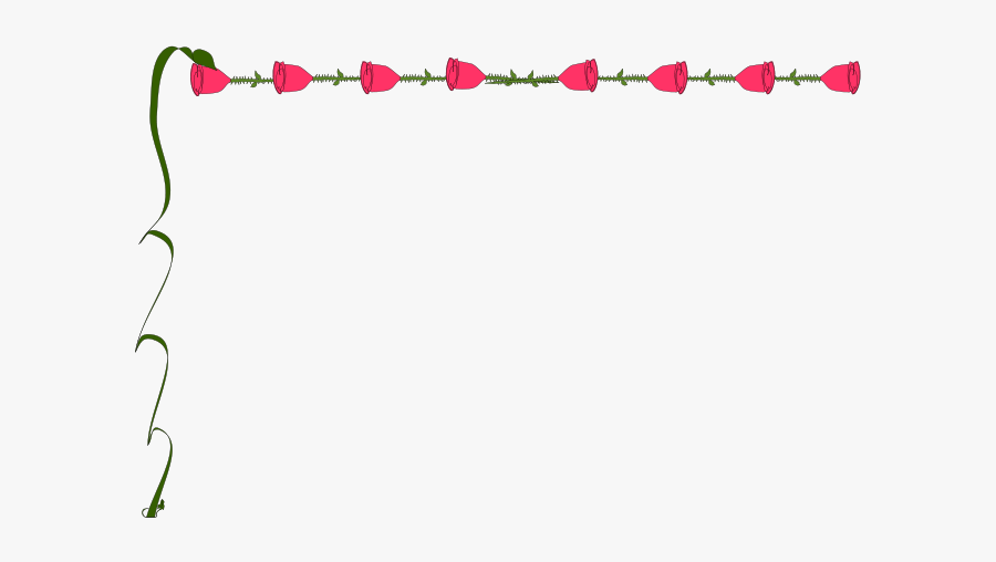 Free Clip Art "brd Rose1 - اطار وردة, Transparent Clipart