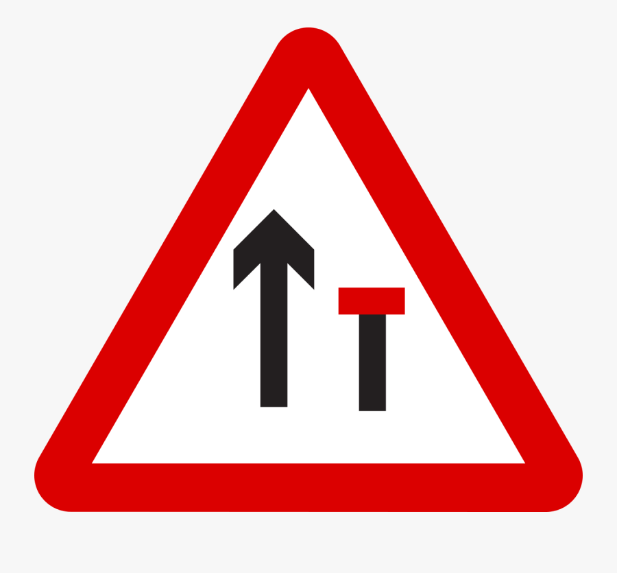 Two Way Traffic Road Sign, Transparent Clipart