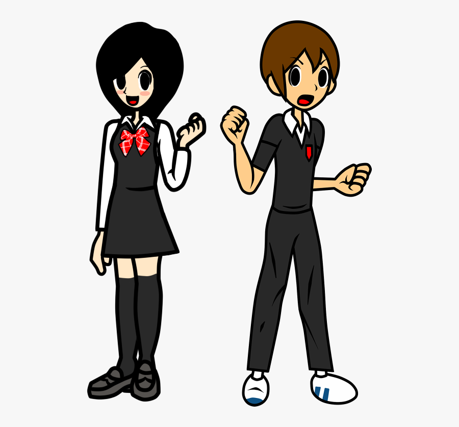 Double Date Couple - Rhythm Heaven Fever Boy, Transparent Clipart