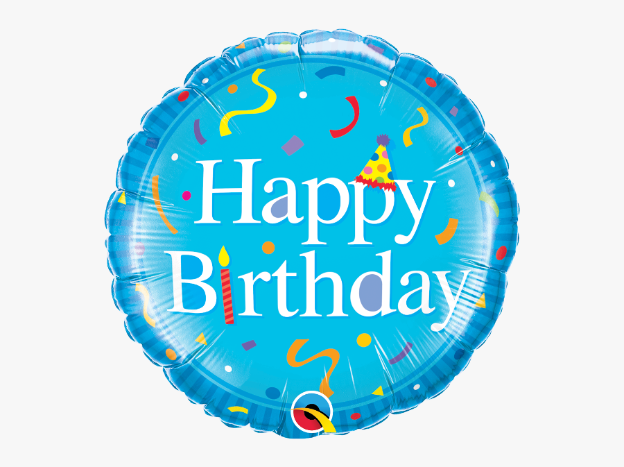 Transparent Blue Balloons Png - Happy Birthday Balloons Blue, Transparent Clipart