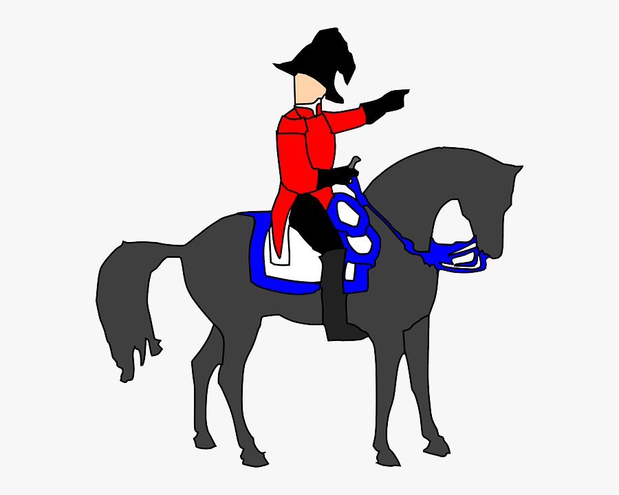 Napoleon Defeated British - British Soldier On A Horse, Transparent Clipart
