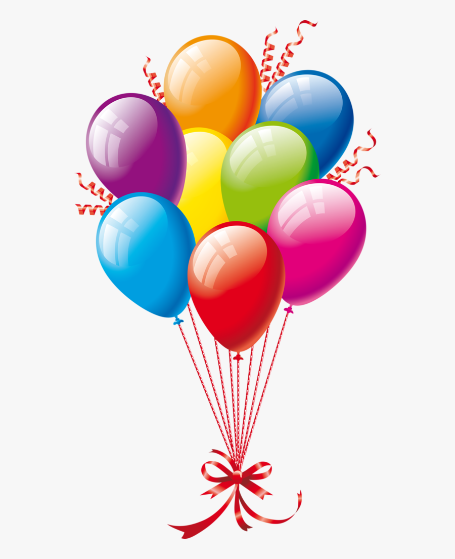 Birthday Balloons Clipart - Transparent Background Balloon Clipart Png, Transparent Clipart