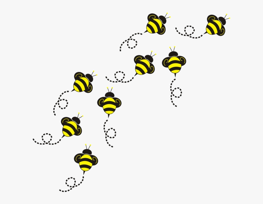 Bee Flying Clipart Bumble Transparent Png - Transparent Flying Bee Clipart, Transparent Clipart