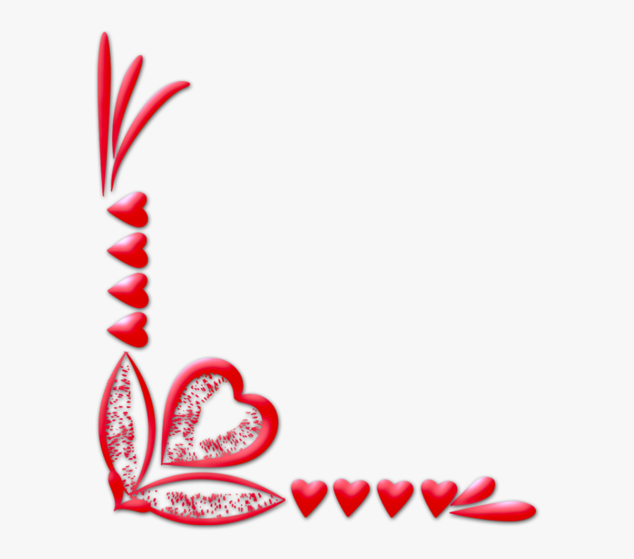 Valentine Day Shayari For Husband Clipart , Png Download - Love Corner Frame Png, Transparent Clipart