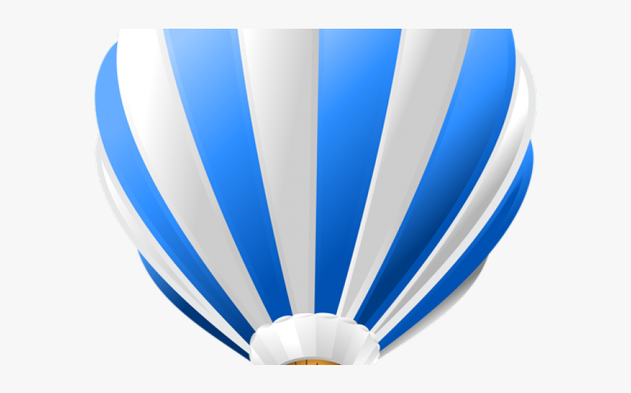 Hot Air Balloon Blue Vector Png, Transparent Clipart