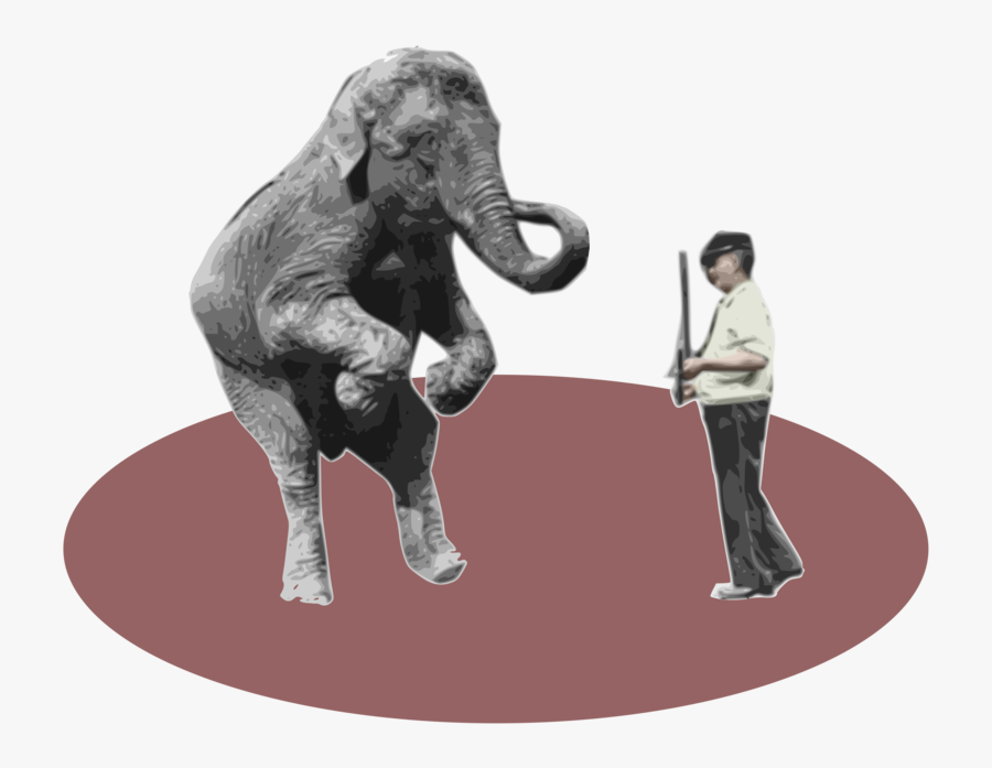 Wildlife,art,working Animal - Indian Elephant, Transparent Clipart