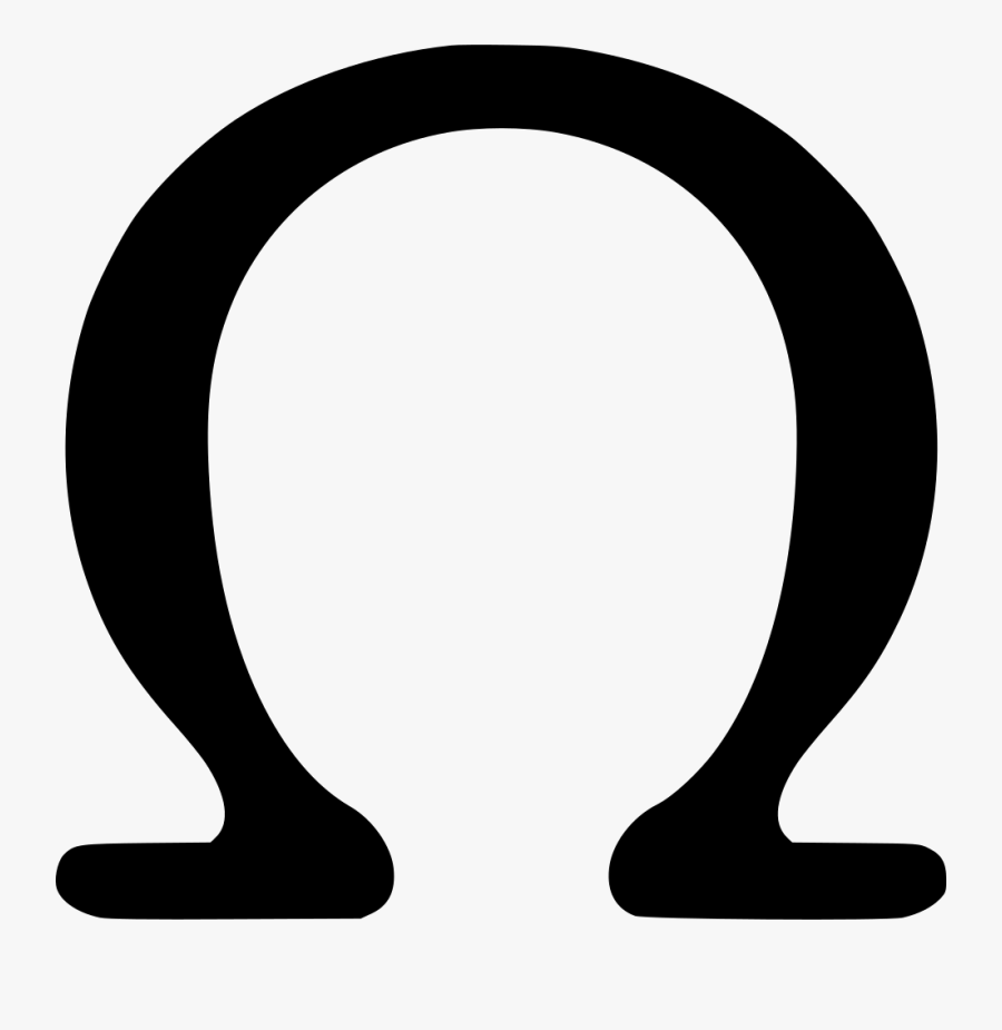 Omega Greek Alphabet Letter - Clipart Horse Foot Print, Transparent Clipart