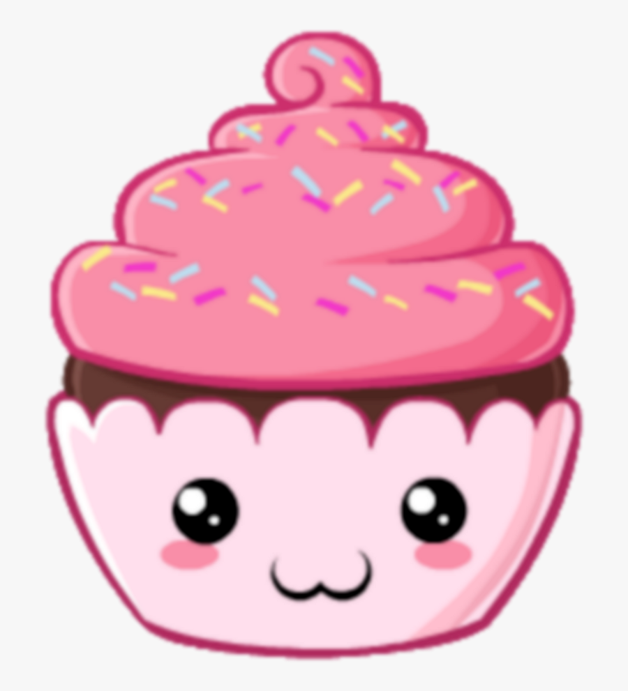 Kawaii Cute Cupcakes Clipart , Png Download - Very Cute Cupcake Drawing, Transparent Clipart