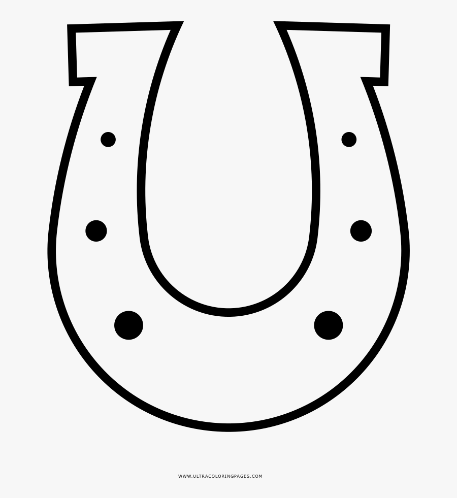 Ultra Coloring Pages - Dibujo Herradura De Caballo, Transparent Clipart