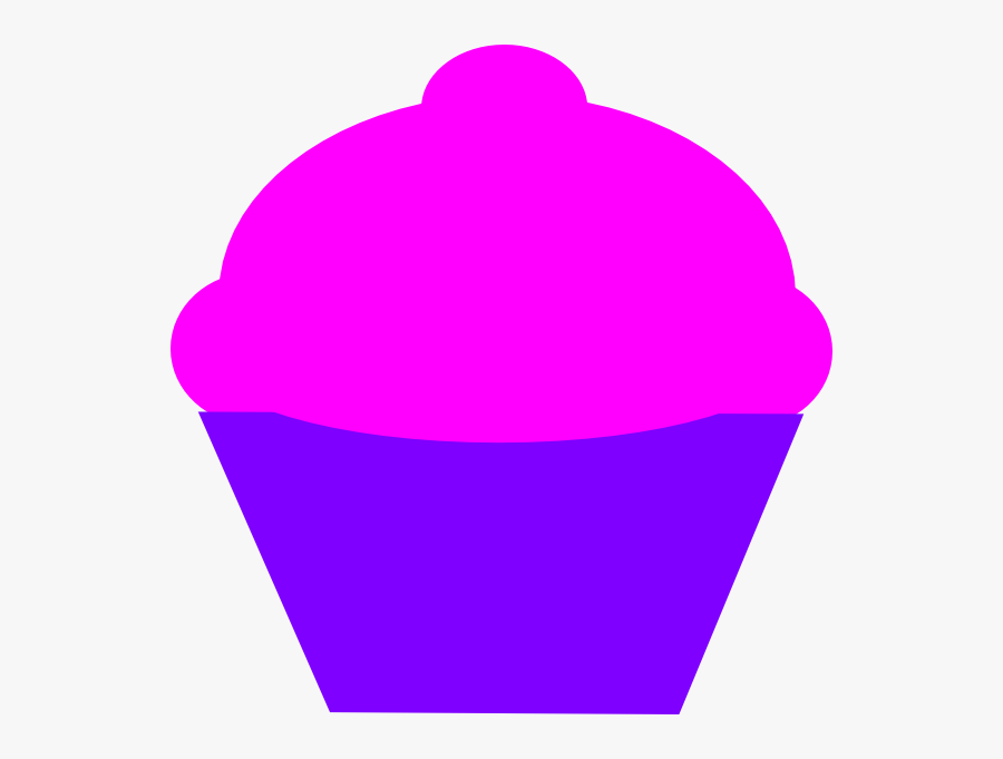 Pink And Curple Cupcake Svg Clip Arts, Transparent Clipart