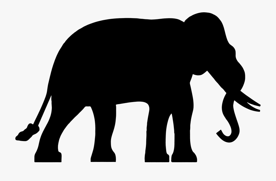 Clip Art Illustration Vector Graphics Image Silhouette - Wroclaw Zoo African Elephant, Transparent Clipart