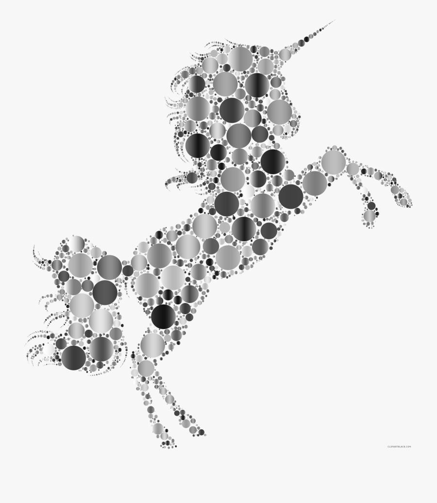 Prismatic Unicorn Silhouette Animal - Portable Network Graphics, Transparent Clipart