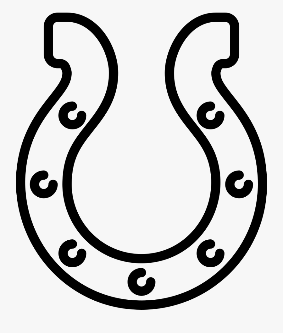 Colts Horseshoe Svg - Horse Shoe Shape Png, Transparent Clipart