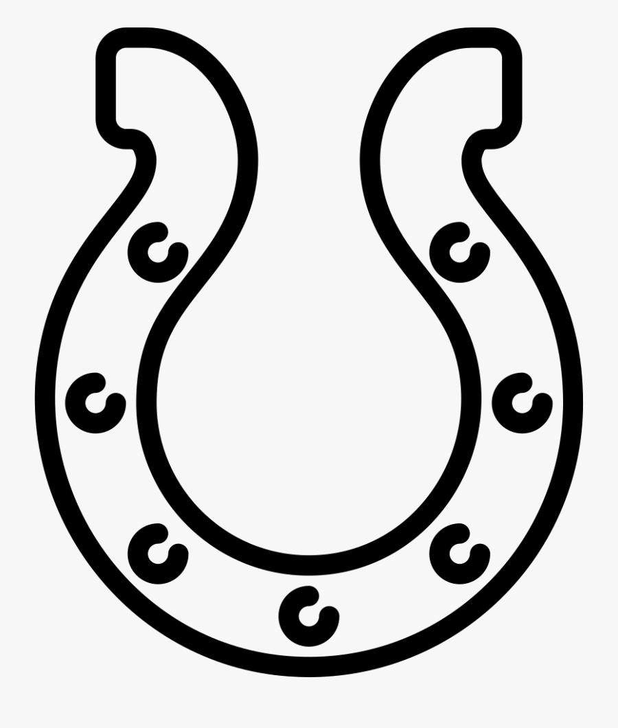 Download Colts Horseshoe Svg - Horse Shoe Shape Png , Free ...