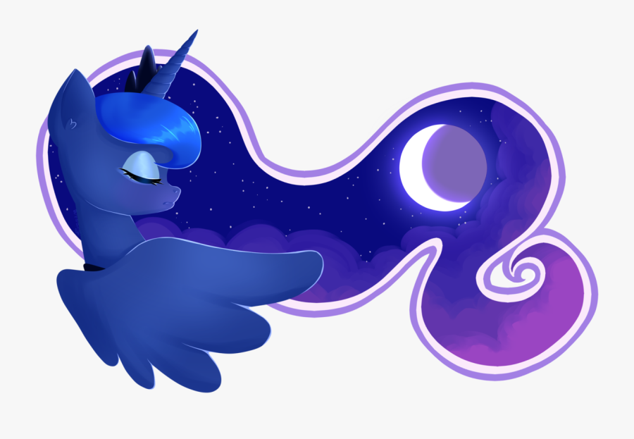 Alicorn Cloud Eyes Closed Eyeshadow Makeup Mane Moon - Princess Luna, Transparent Clipart