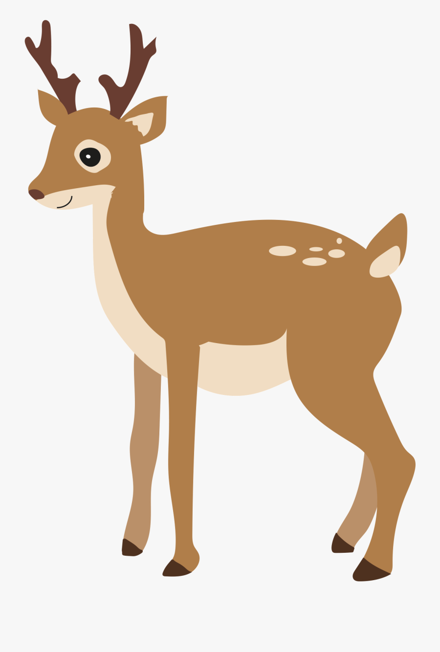 Holly Told Her Friend Dom All About The Leaf And He - Reindeer, Transparent Clipart