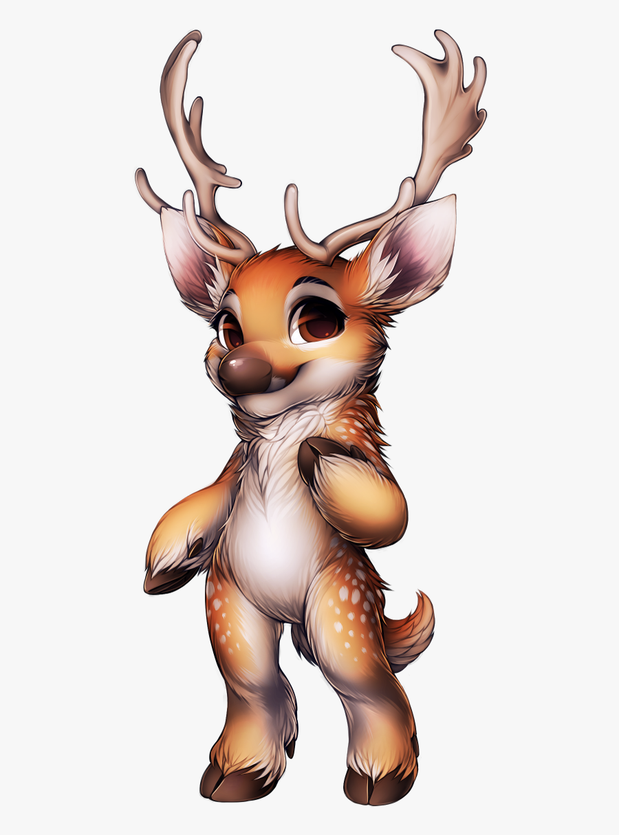 Furvilla On Twitter - Fallow Deer Furry, Transparent Clipart