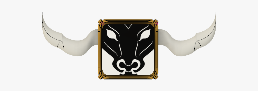 Bull Head Vector, Transparent Clipart