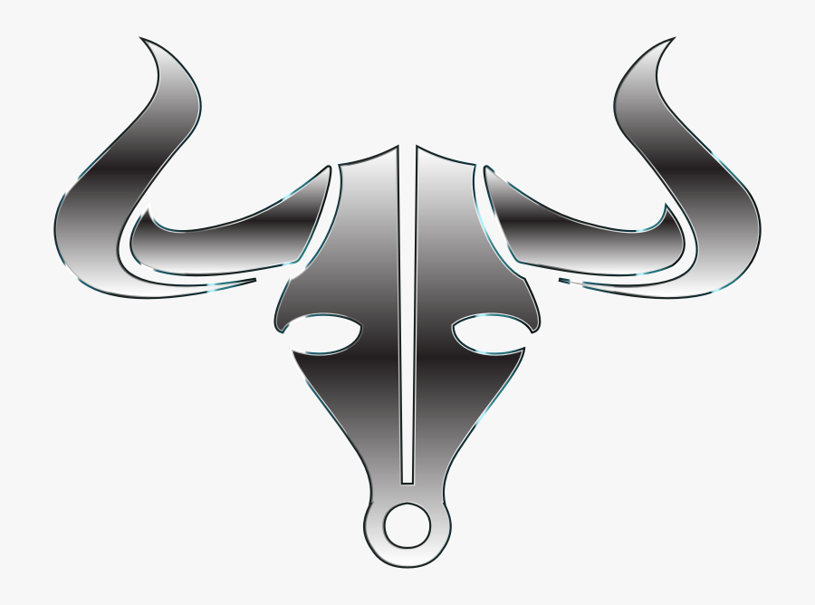 Polished Steel Bull Icon No Background - Cool Images With No Background, Transparent Clipart