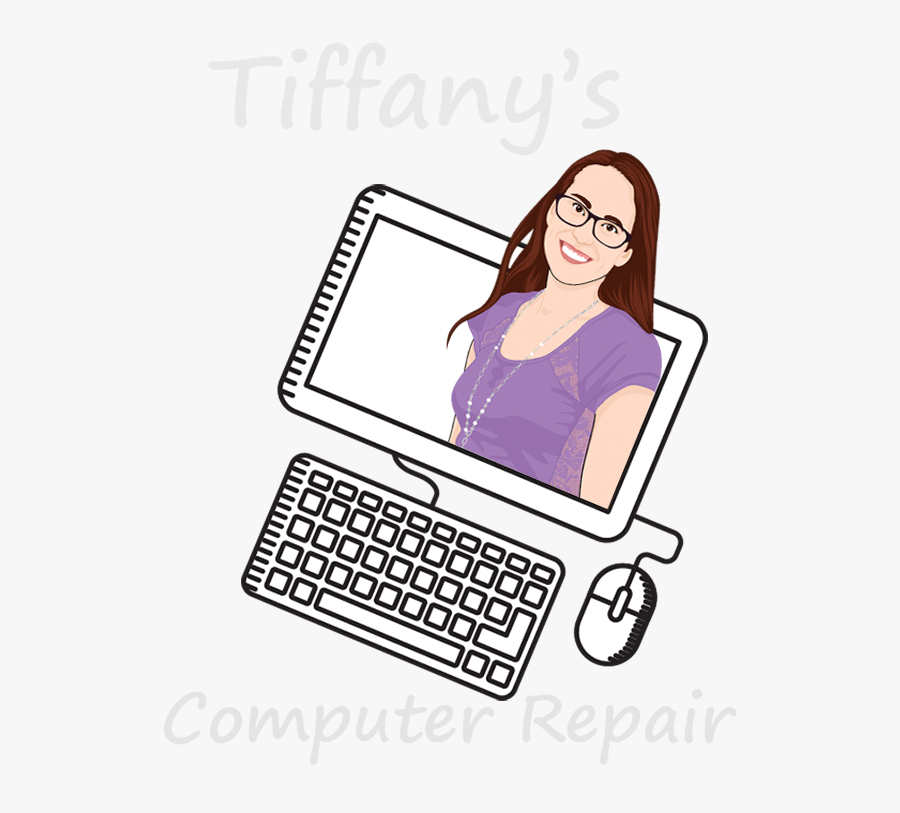 Tiffany"s Computer Repair - Cartoon, Transparent Clipart