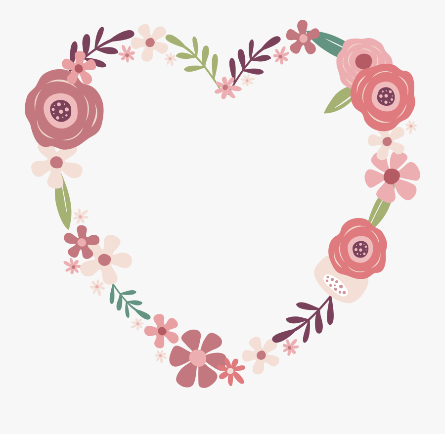 Love Woods Estate Engagement - Dessin Couronne De Fleurs Rose, Transparent Clipart