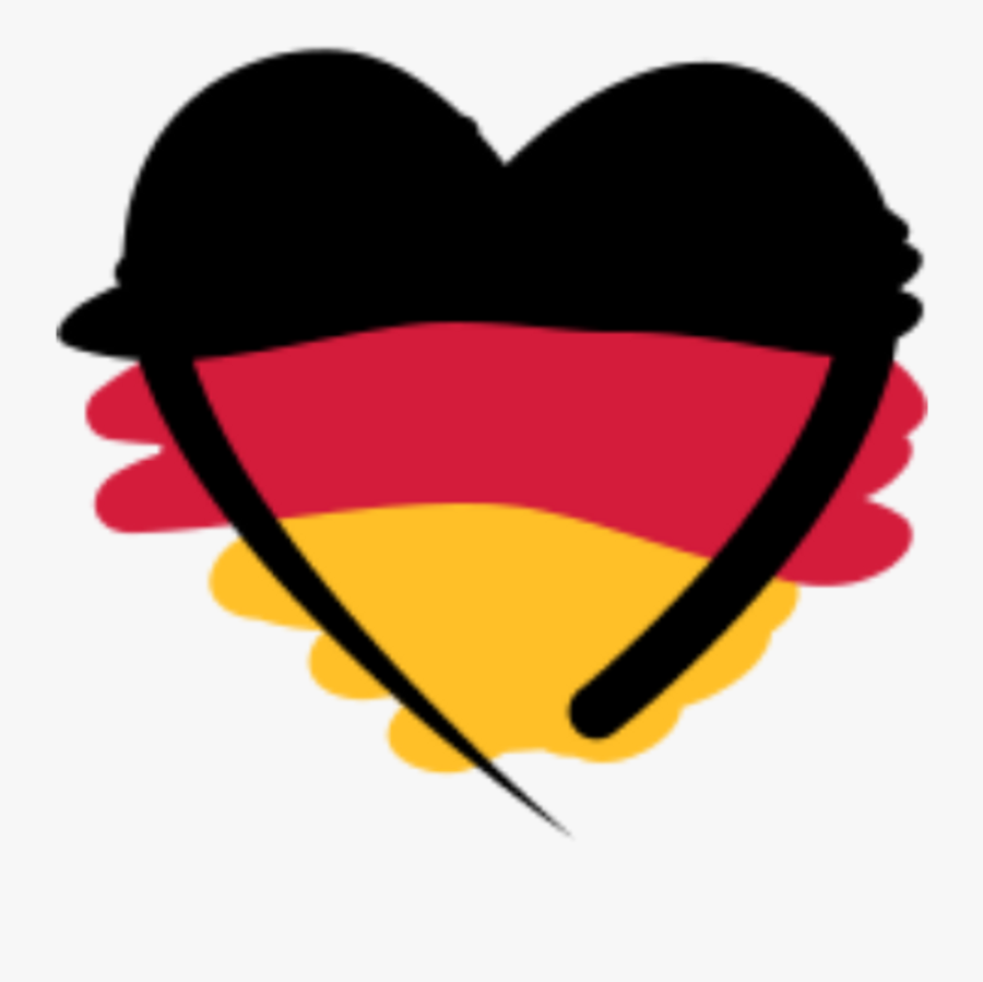Deutschland Deutschlandfahne Fussball Fussball-liebe - Deutsch Heart, Transparent Clipart