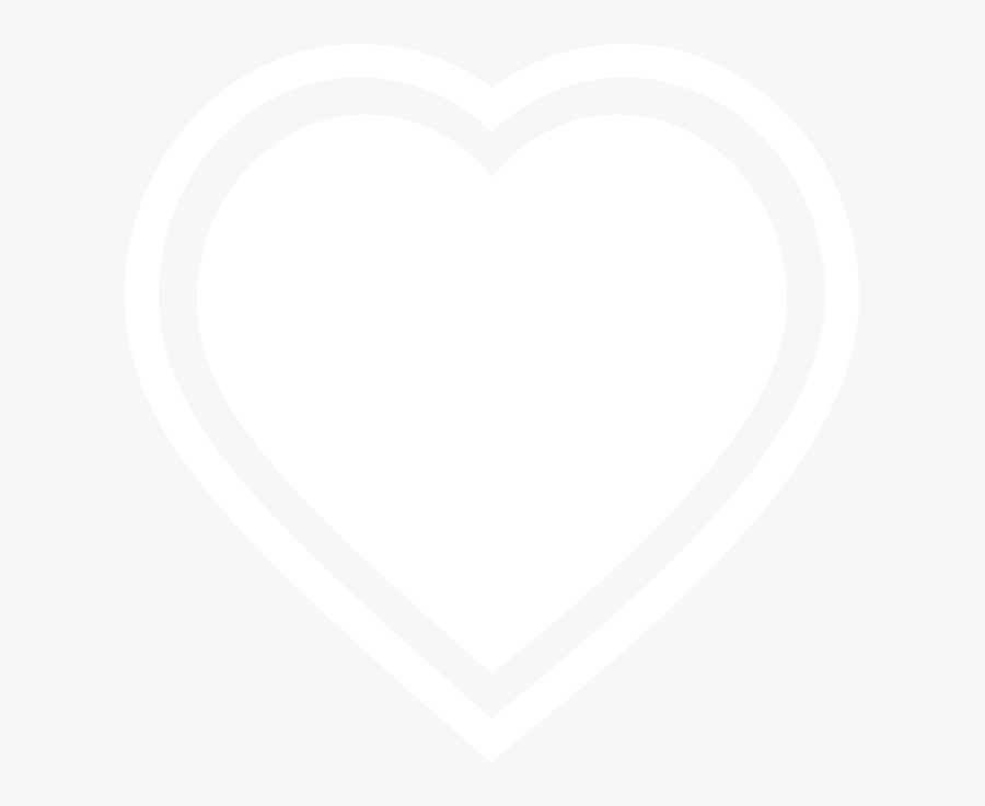 Heart - Heart With Double Outline, Transparent Clipart
