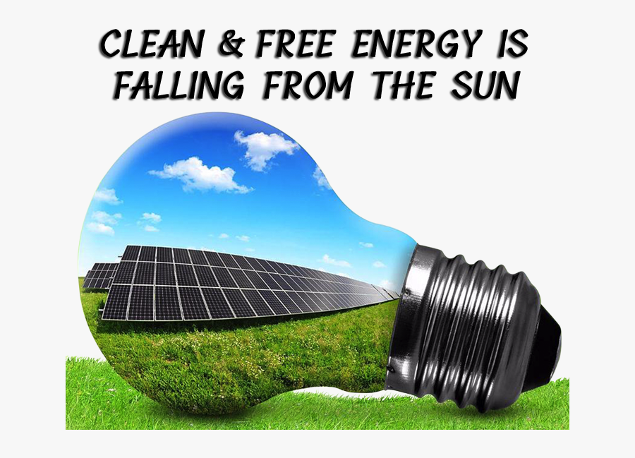 Energy Clipart Solar Lamp - Solar Energy In Bulb, Transparent Clipart