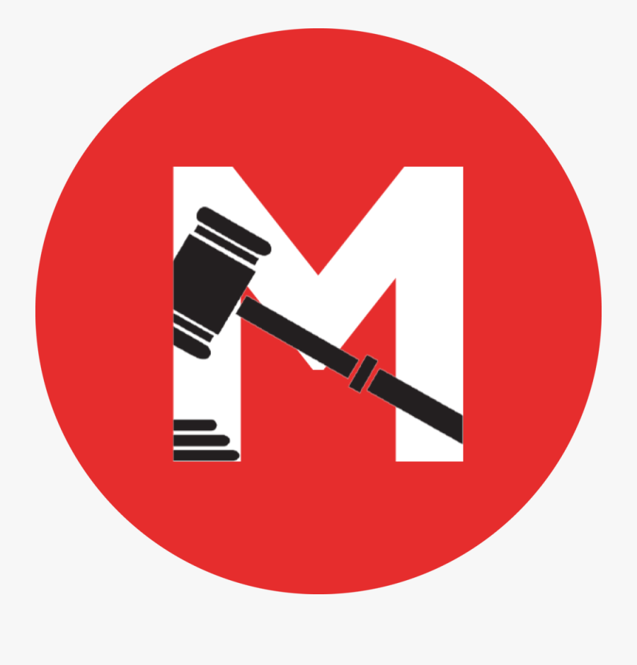 Example - Black And White Gavel, Transparent Clipart