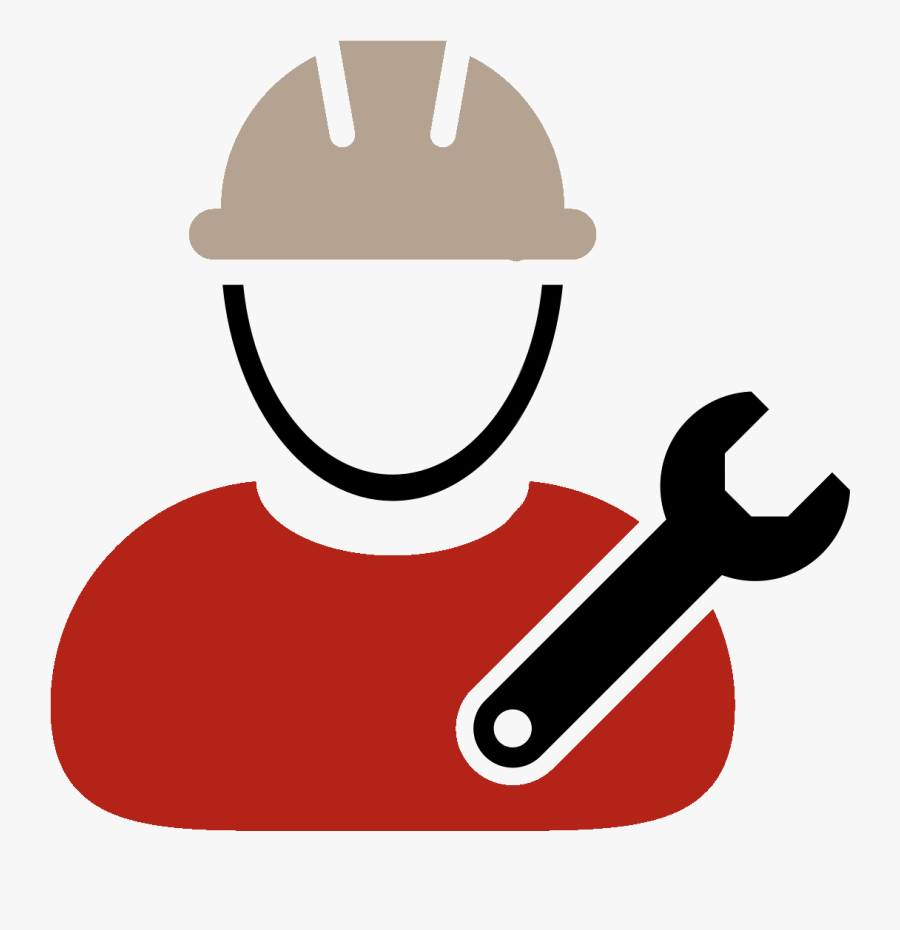 Schedule An Inverter Repair - Transparent Construction Worker Icon, Transparent Clipart