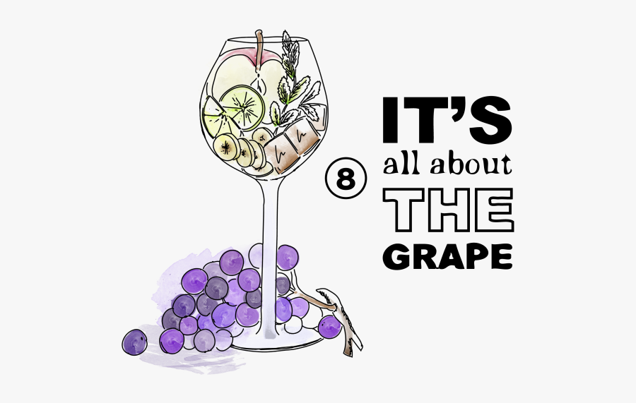 Fact 8 Its All About The Grape - Wine Glass, Transparent Clipart