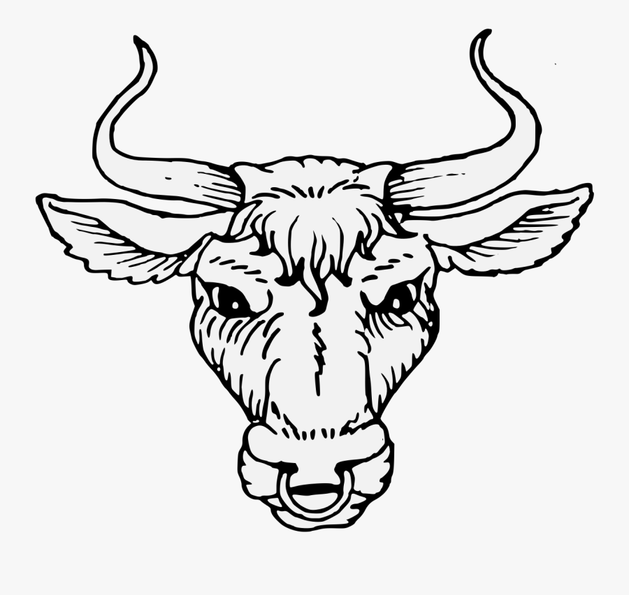 Transparent Bull Horns Png - Bull In Heraldry, Transparent Clipart