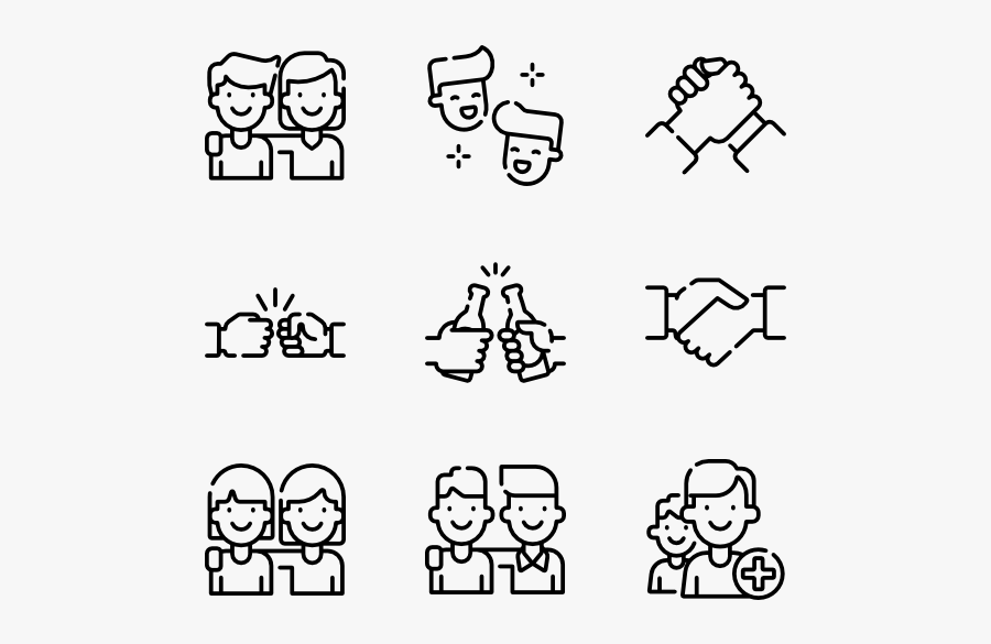 Friendship - Fathers Day Icon Png, Transparent Clipart