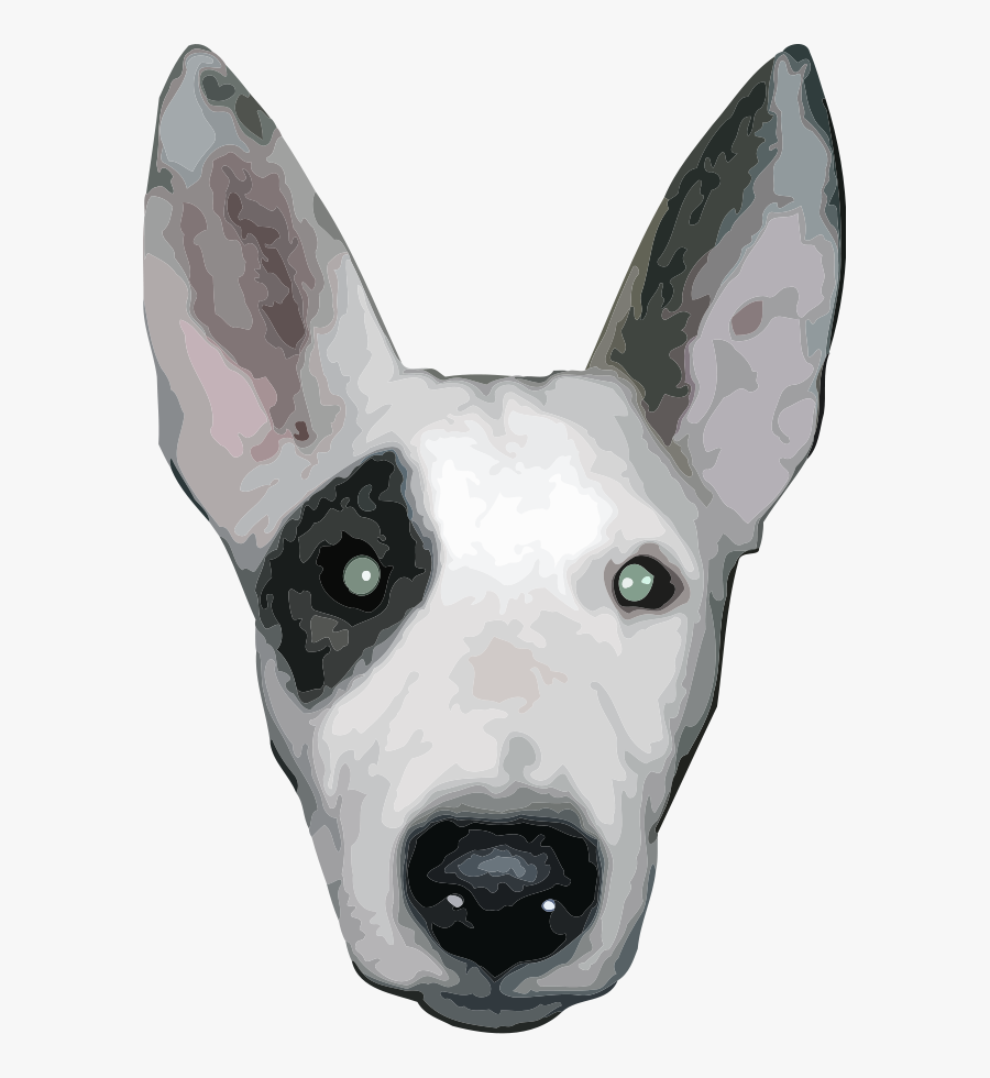 Free Clip Art "highres, Bullterrier Head - Cara De Perro Png, Transparent Clipart