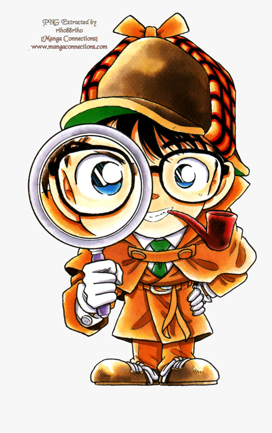 Detective Conan With Magnifying Glass - Detective Conan Magnifying Glass, Transparent Clipart