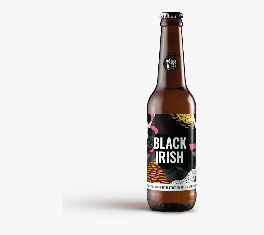 Beercat Blackirish Beer - Craft Beer, Transparent Clipart