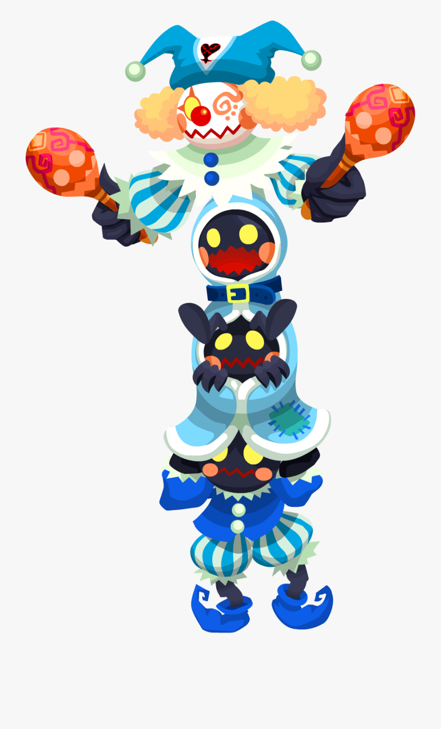 Transparent Circus Juggler Clipart - Kingdom Hearts Clown Heartless, Transparent Clipart
