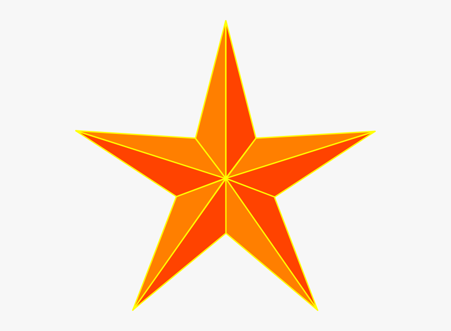 Orange Stars Clipart Orange Star Hi - Orange Christmas Clip Art, Transparent Clipart
