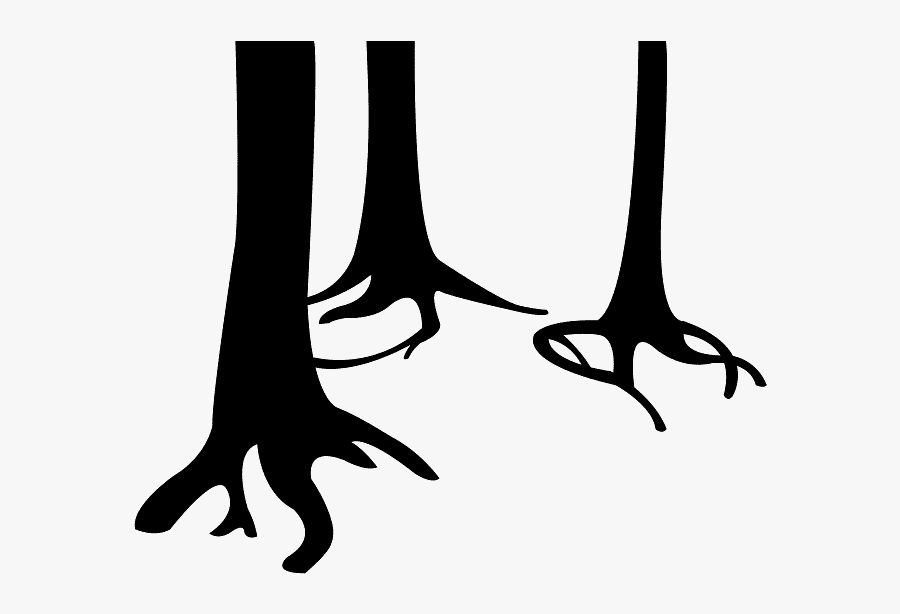 Silueta De Tronco De Arbol, Transparent Clipart