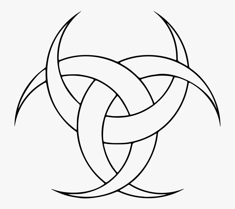 Line Art,head,flower - Triple Crescent Moon, Transparent Clipart